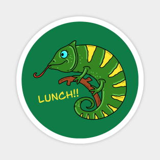 Lunch Bunglon Lizard Magnet